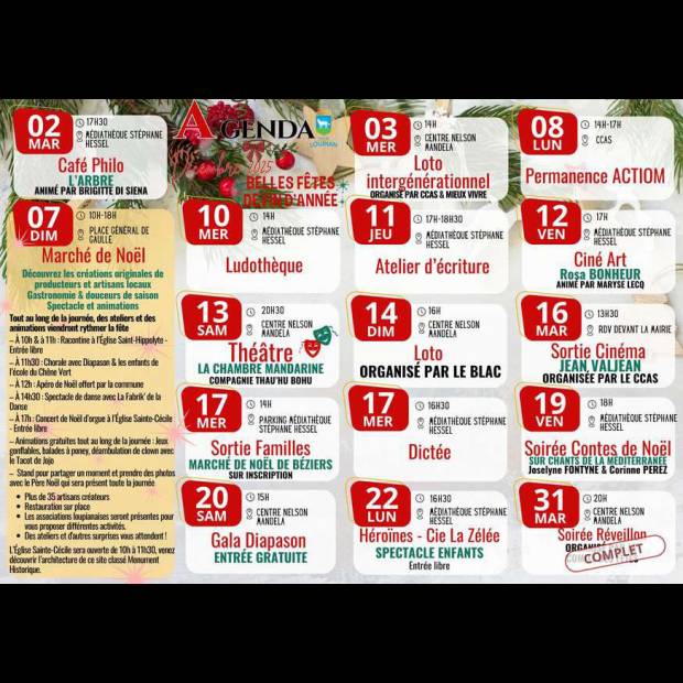 Les échos de Loupian : décembre 2025